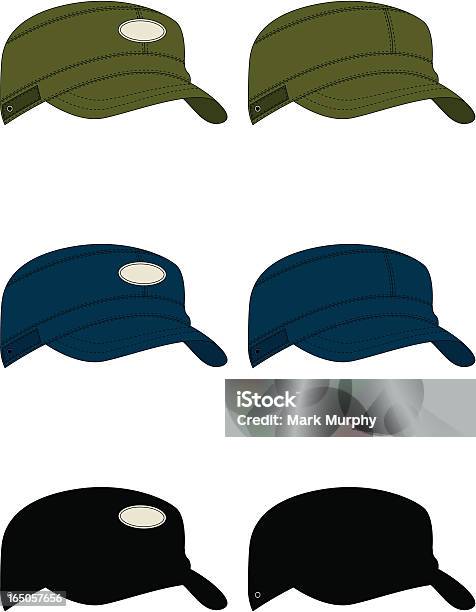 Armybaseballkappe Stock Vektor Art und mehr Bilder von Accessoires - Accessoires, Baseballmütze, Blau