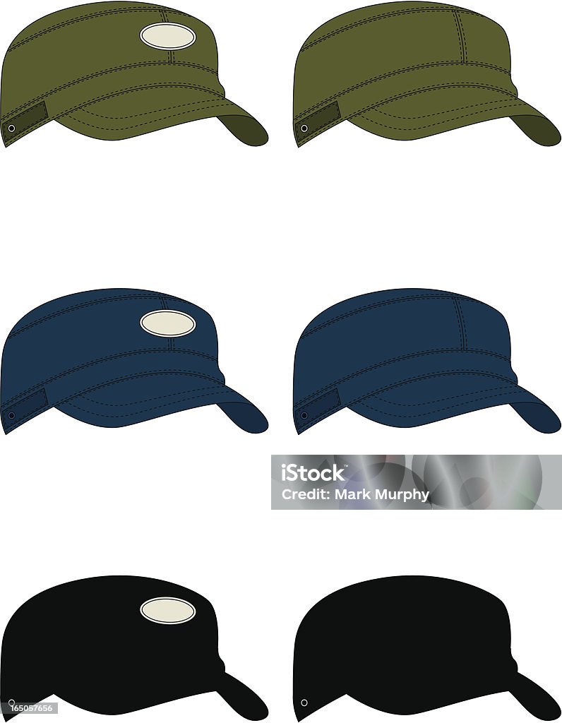 Ejército Estilo de gorra de béisbol - arte vectorial de Accesorio de cabeza libre de derechos