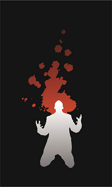 silhouette of a man in despair vector - ryan in a 幅插畫檔、美工圖案、卡通及圖標