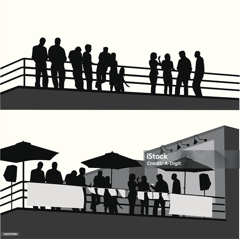 RoofTopParty - clipart vectoriel de Fête libre de droits