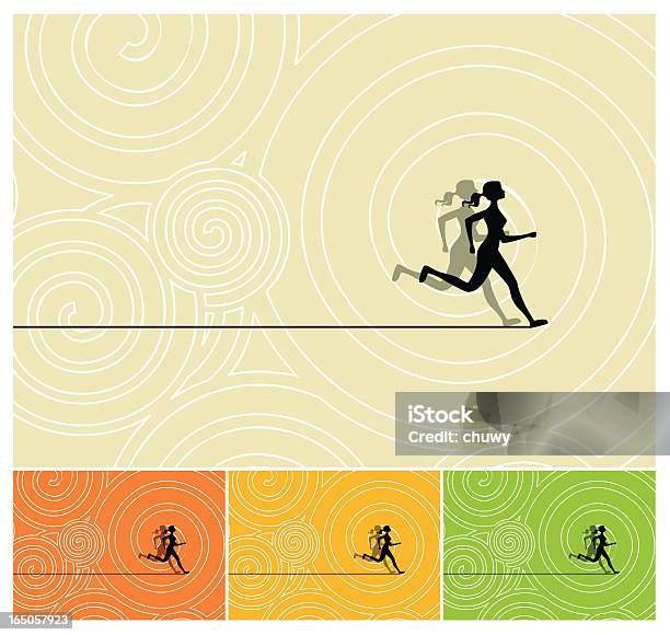 A Sombra Segueme - Arte vetorial de stock e mais imagens de Amarelo - Amarelo, Adulto, Atletismo