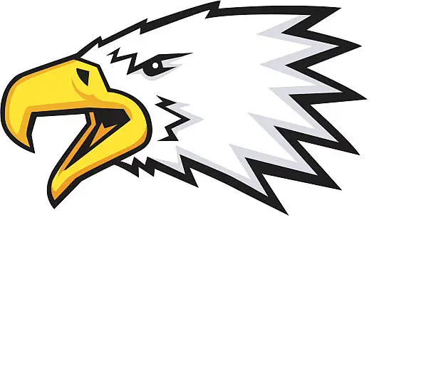 Vector illustration of Sharp Eagle Mascot