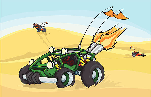 dune dziecięcy - beach buggy stock illustrations