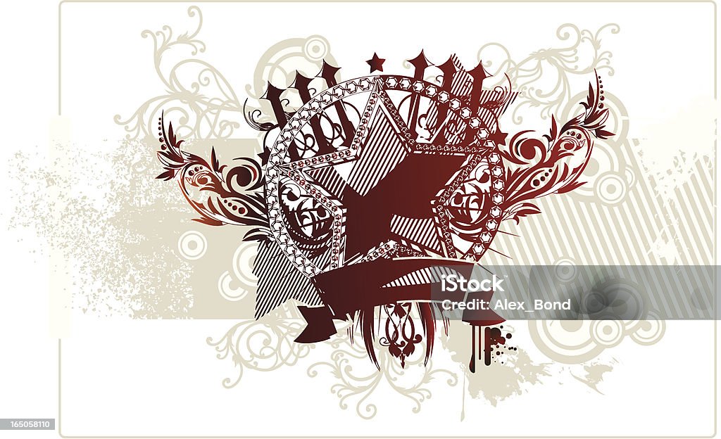 Star logo-grunge - Grafika wektorowa royalty-free (Graffiti)