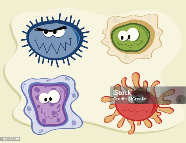 Microbesnbsp Vecteurs libres de droits et plus d'images vectorielles de Allergie - Allergie, Antihygiénique, Bactérie