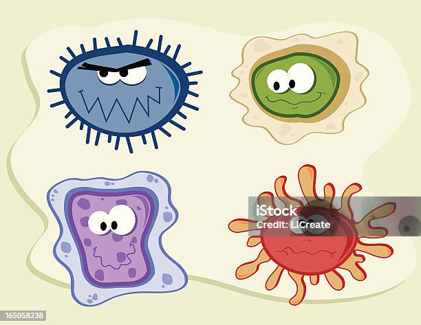 Vetores de Germes e mais imagens de Alergia - Alergia, Anti-higiênico, Bactéria