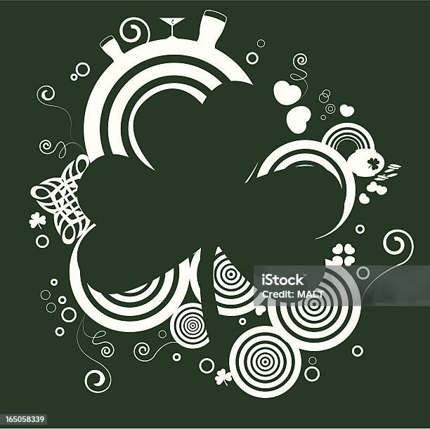St Patricks Day Shamrock Stock Vektor Art und mehr Bilder von Keltischer Knoten - Keltischer Knoten, Bier, Bildhintergrund