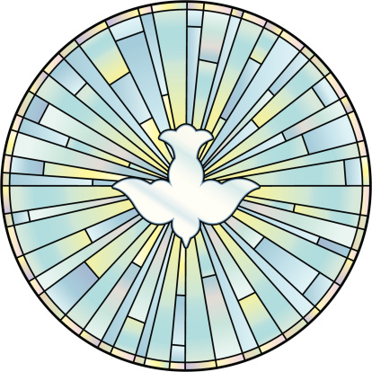 Holy Spirit Stained Glass Window