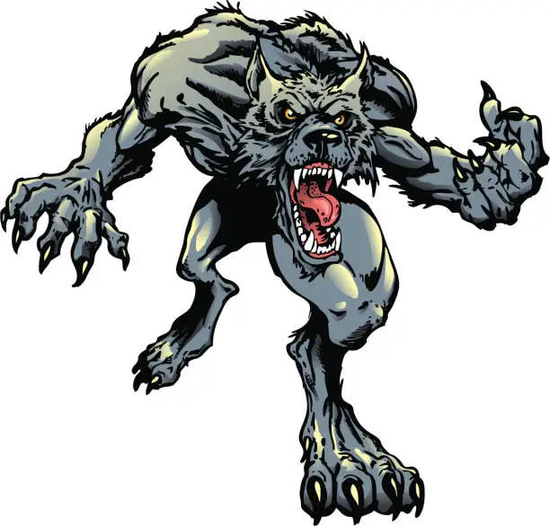 Vector illustration of Werewolf