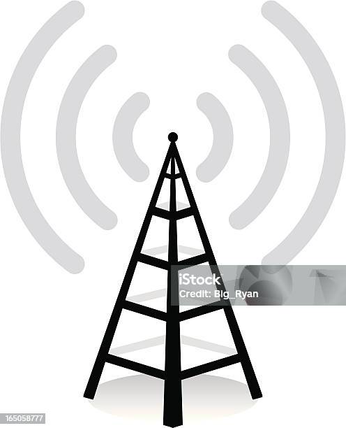 Wlan Stock Vektor Art und mehr Bilder von Mobilfunkmast - Mobilfunkmast, Audiozubehör, Aufnahmegerät