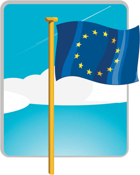 European flag vector art illustration