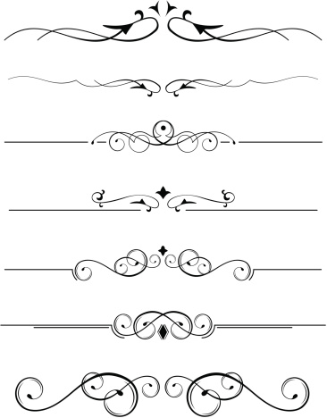 Several accents in vector format.