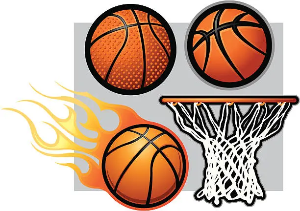 Vector illustration of Basketball Library