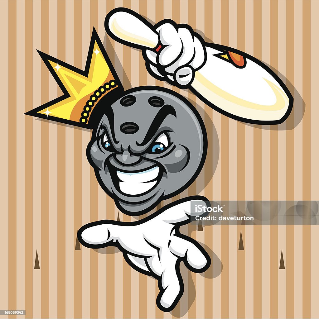 Bowling de tueur - clipart vectoriel de Piste de bowling libre de droits