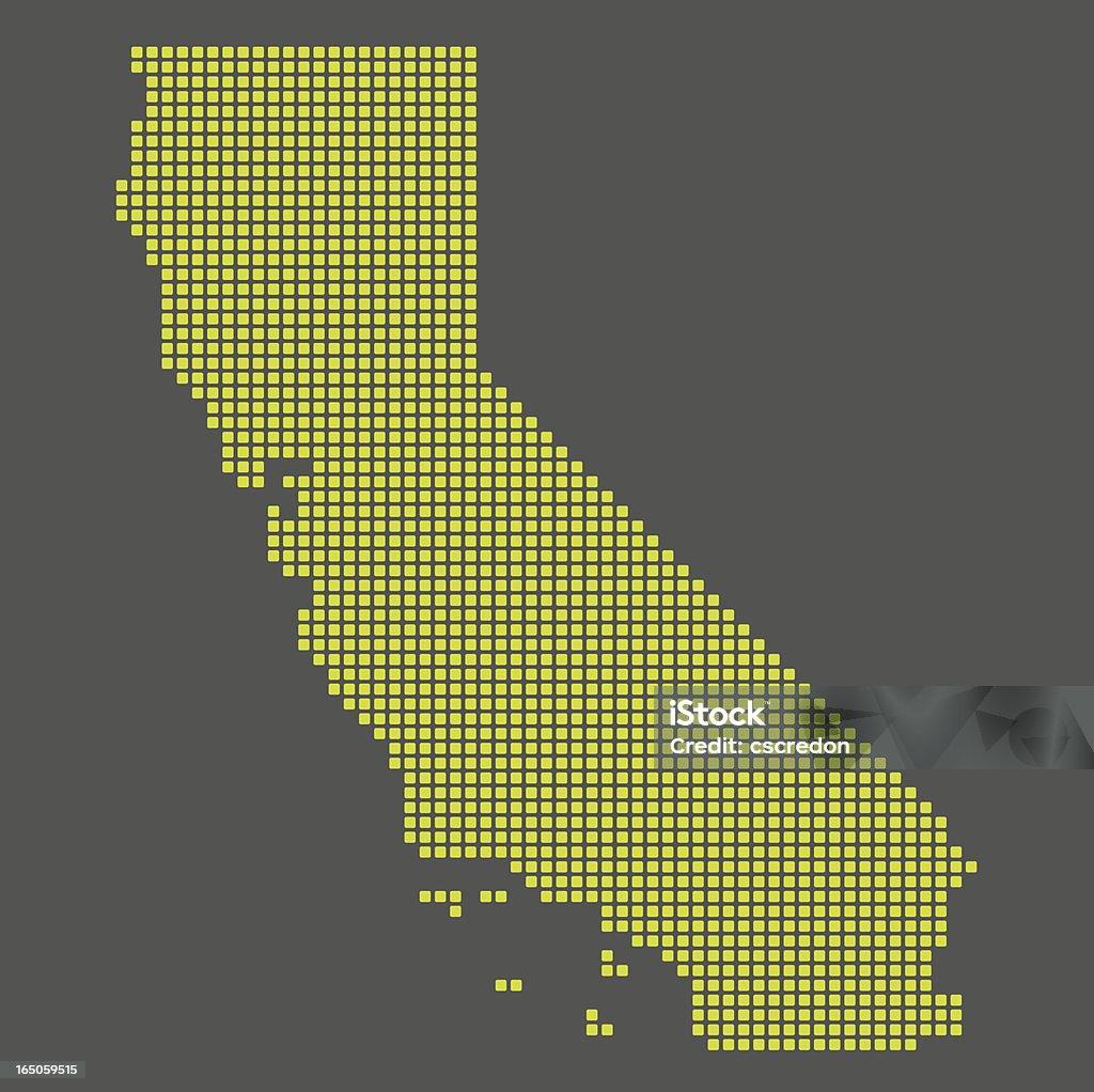 california digital map California stock vector