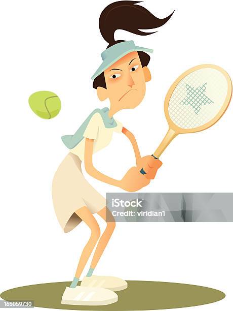 Ilustración de Tenis De La Ace y más Vectores Libres de Derechos de Tenis - Tenis, Visera de sol, Adulto