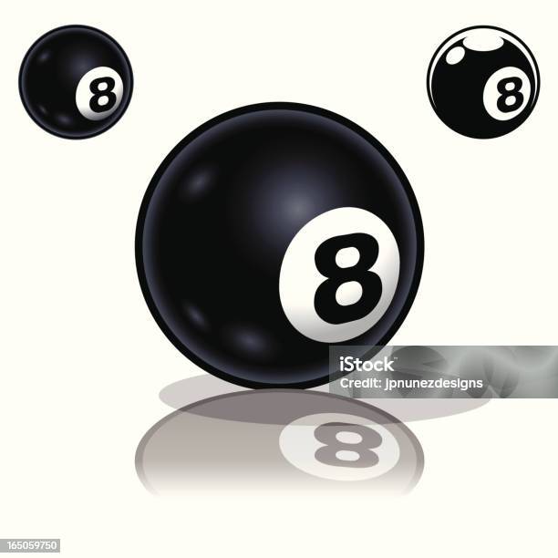 8 Ball - Arte vetorial de stock e mais imagens de 8-9 Anos - 8-9 Anos, Bilhar - Desporto com taco, Bola Oito