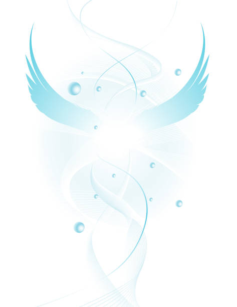 Angel Wings 2 vector art illustration