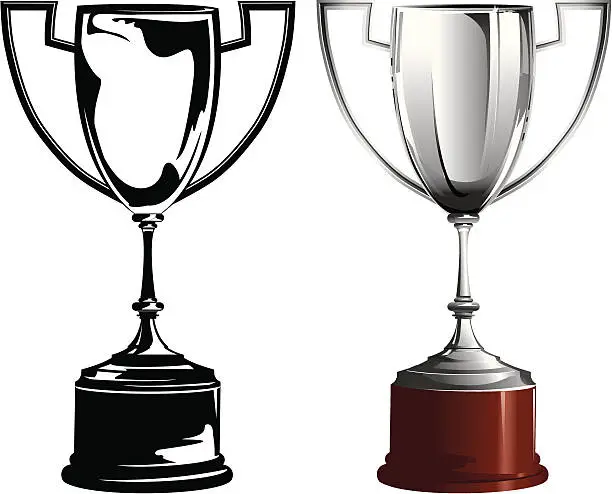 Vector illustration of Trophy - Cup prize