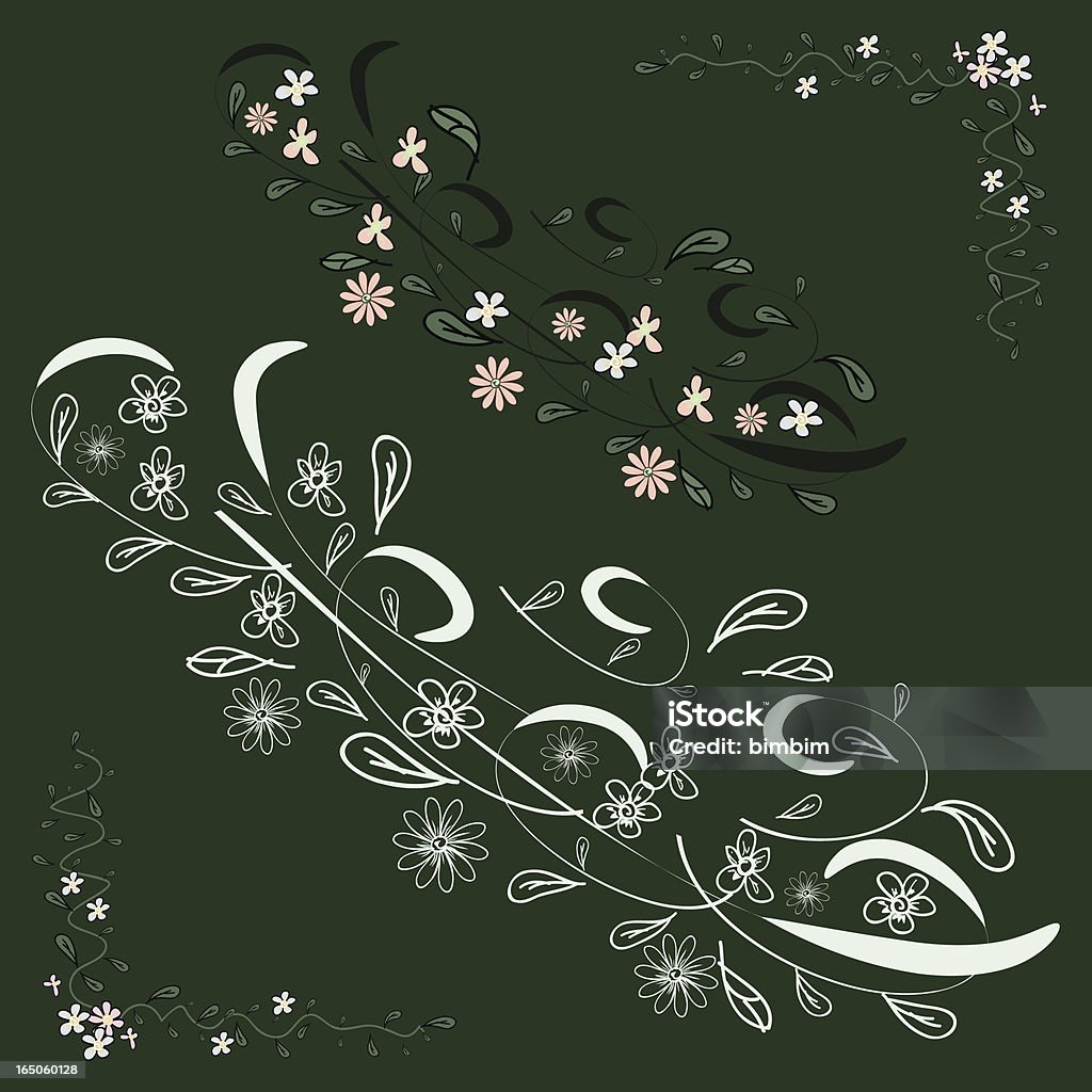 Floral ornament Hand drawn floral ornaments. Prepared as design elements, all items are set on different layers and easy editable. Abstract stock vector