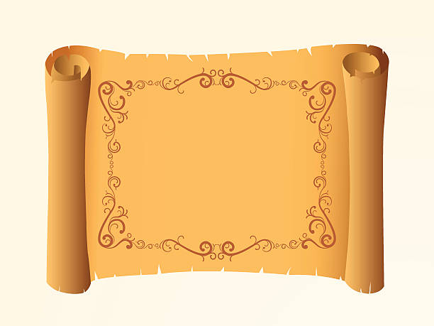 スクロール、華麗なボーダー - scroll parchment paper old点のイラスト素材／クリップアート素材／マンガ素材／アイコン素材