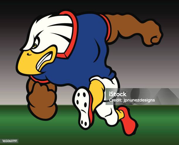 Eaglefootball Vecteurs libres de droits et plus d'images vectorielles de Aigle - Aigle, Cartoon, Sport