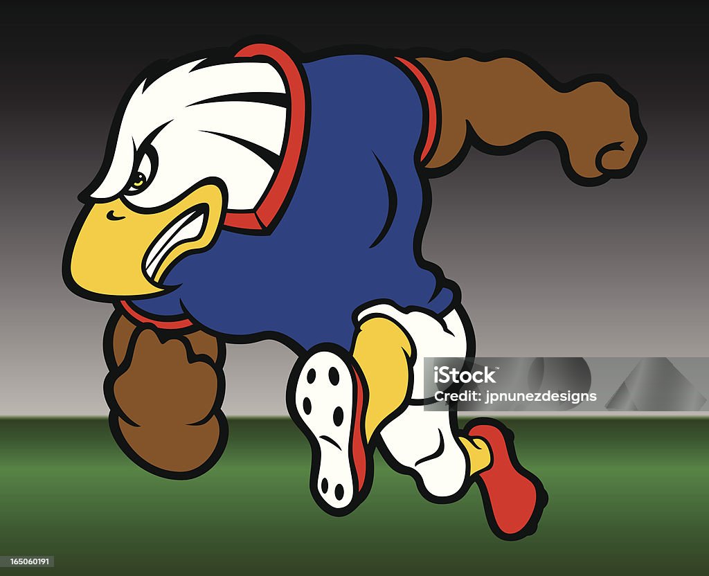 Eagle_football - Grafika wektorowa royalty-free (Dowcip rysunkowy)
