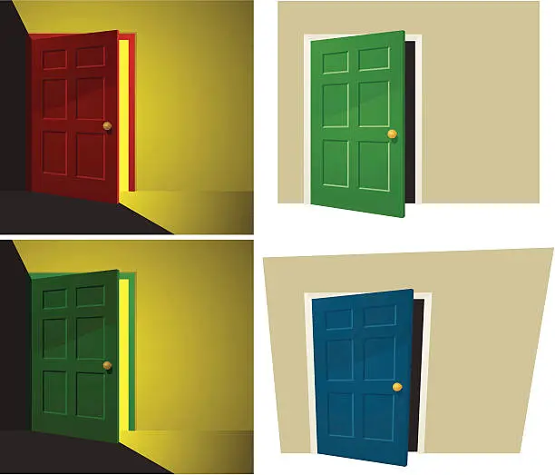 Vector illustration of Doors