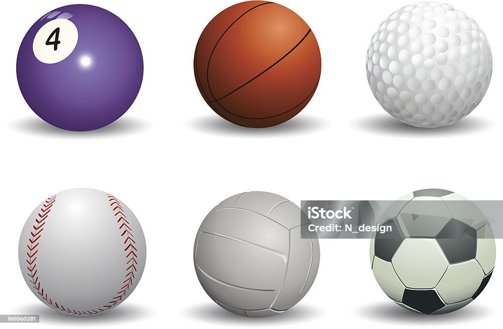 Pelotas de deportes - arte vectorial de Pelota de béisbol libre de derechos