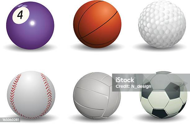 Sfere Di Sport - Immagini vettoriali stock e altre immagini di Palla da baseball - Palla da baseball, Scontornabile, Attrezzatura sportiva