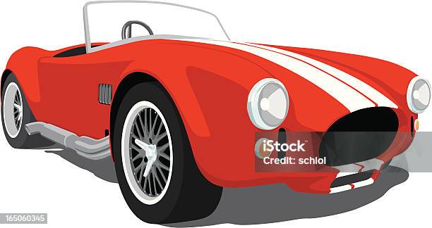 Red Shelby Cobra Stock Illustration - Download Image Now - Car, Sports Car, Cartoon