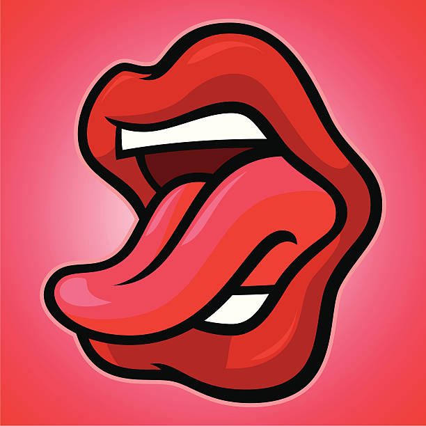 mouth_ahh - animal tongue点のイラスト素材／クリップアート素材／マンガ素材／アイコン素材