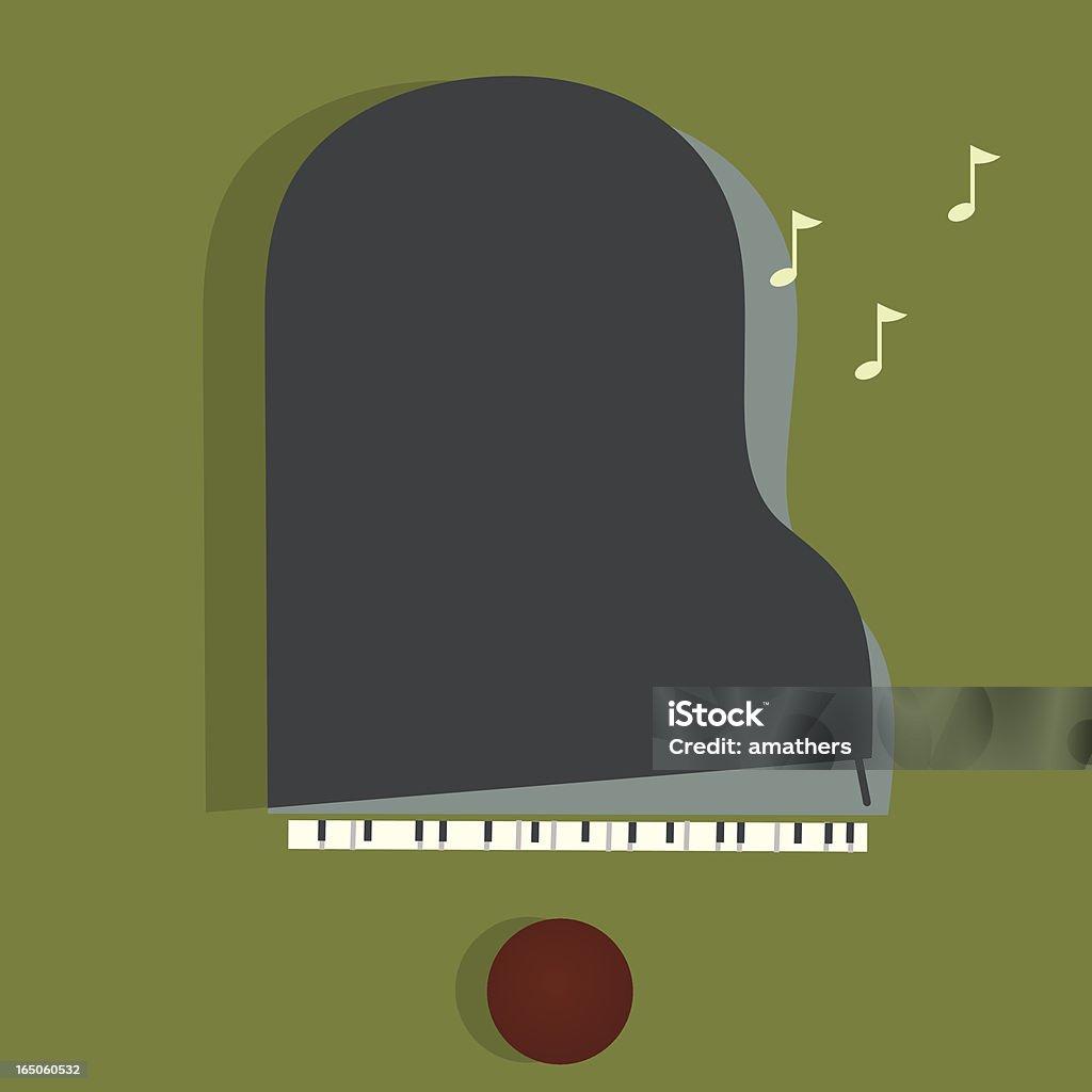 Jazz piezas - arte vectorial de Piano libre de derechos