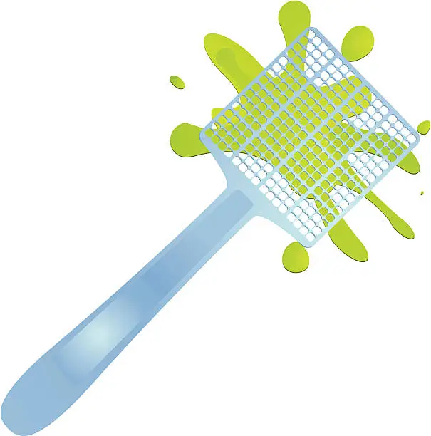 Vector illustration of Fly Swatter Splat