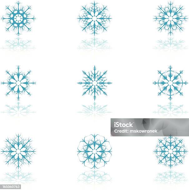상세한 플로럴 Snowflakes 아이콘 가벼운에 대한 스톡 벡터 아트 및 기타 이미지 - 가벼운, 겨울, 계절