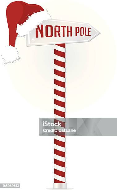 Panneau North Pole Vecteurs libres de droits et plus d'images vectorielles de Pôle Nord - Pôle Nord, Boule de Noël, Chapeau