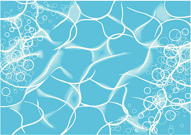 Swimming pool background vector art illustration