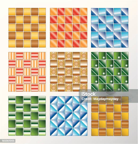 Mosaico - Arte vetorial de stock e mais imagens de Antiguidade - Antiguidade, Azulejo, Casa de banho