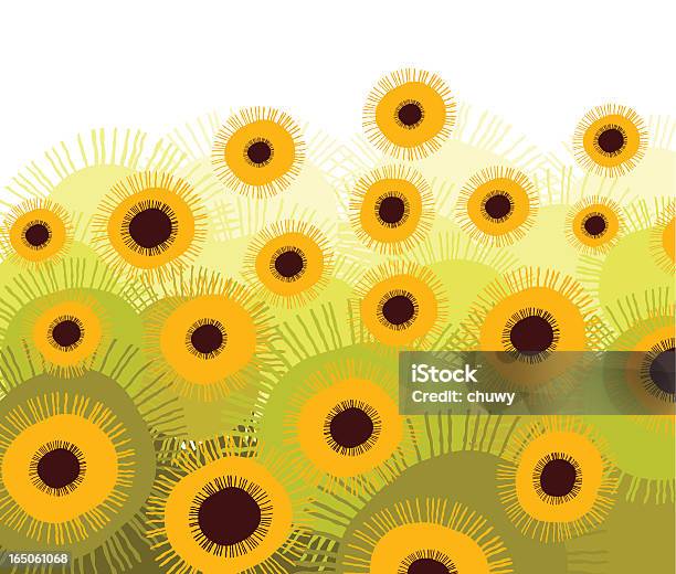Sunflowers Field Stock Illustration - Download Image Now - Sunflower, Abstract, Freedom