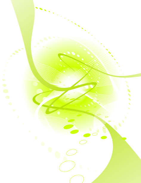 Green splash of abstract paint over a white background vector art illustration