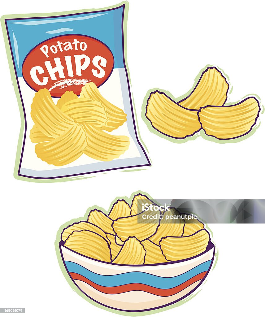 Potato fritas - arte vectorial de Patatas fritas de churrería libre de derechos