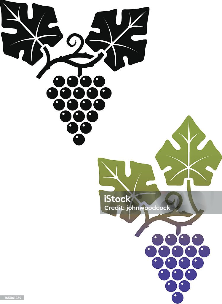 Icône de raisin vigne - clipart vectoriel de Dionysos libre de droits