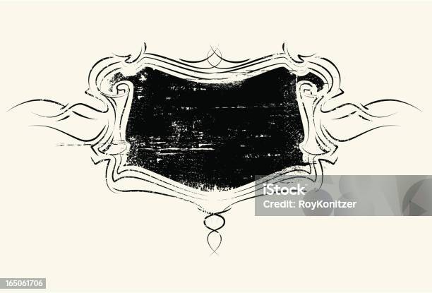 Aged Scroll Banner Stock Illustration - Download Image Now - Backgrounds, Baroque Style, Black Color