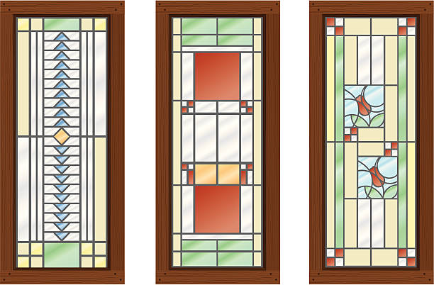 Vettore vetrate colorate - illustrazione arte vettoriale