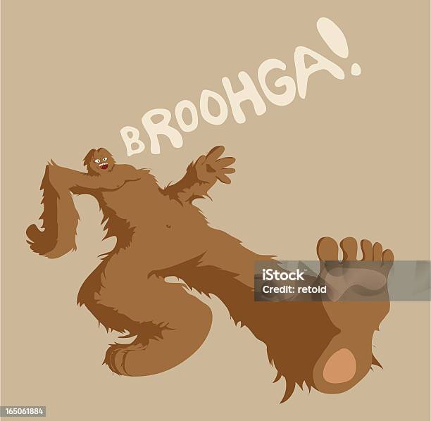 Sasquatch - Immagini vettoriali stock e altre immagini di Bigfoot - Bigfoot, Yeti, Allegro