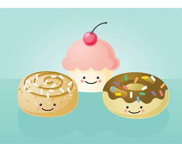Vector illustration of happyland: the bakery