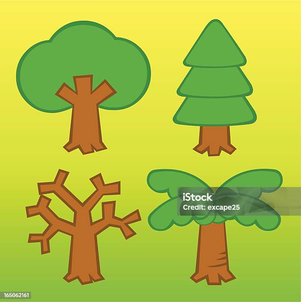 Mini Tree Cartoon Background Mini Tree Stock Illustration - Download Image Now - Abstract, Bush Land ...