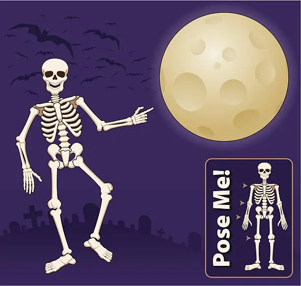 Vector illustration of Skeleton Background