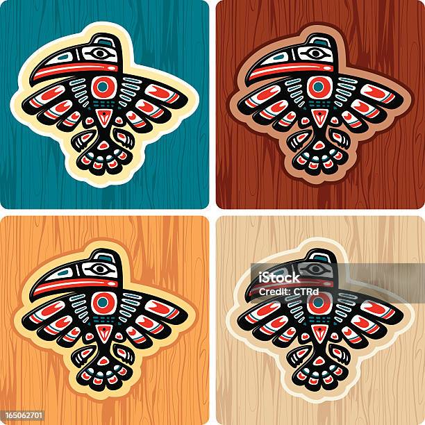 Vetores de Haida Estilo Crow e mais imagens de Arte - Arte, Imagem pintada, Pena