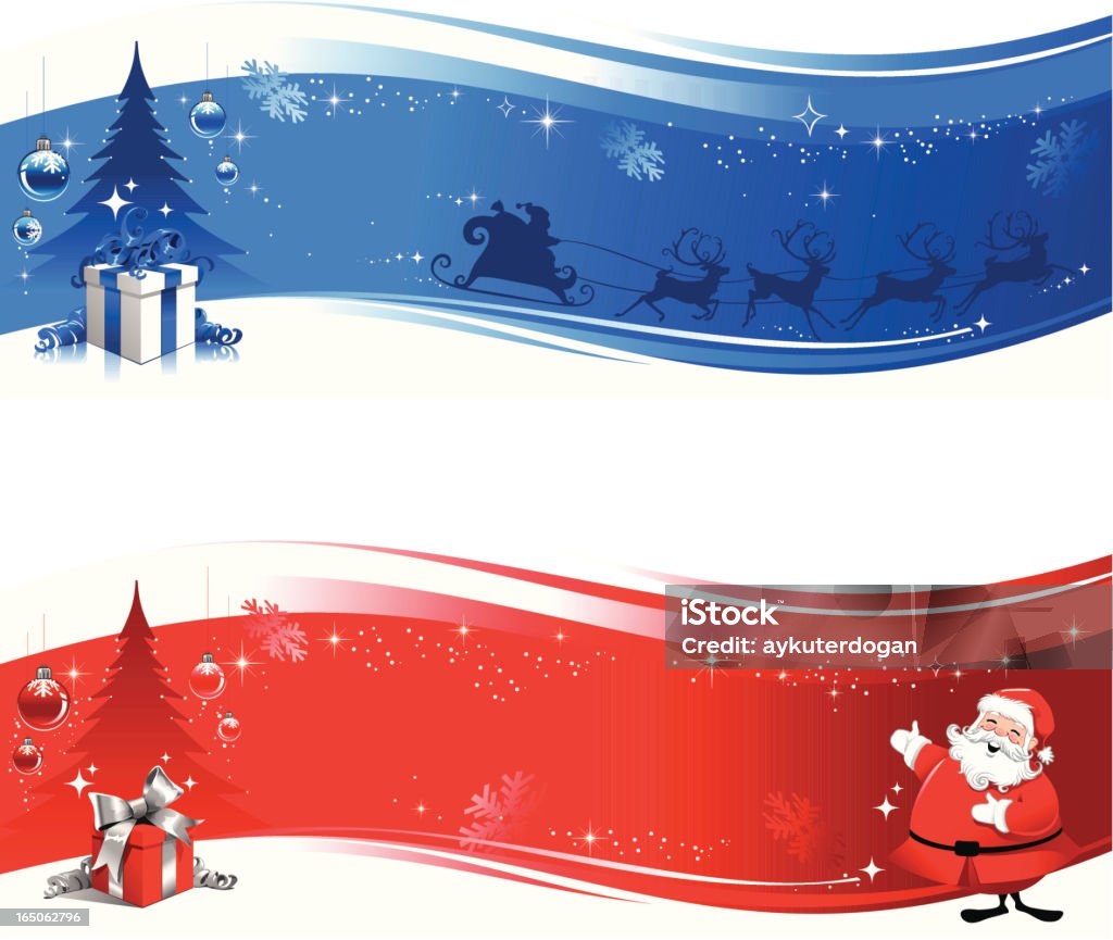 Christmas Header Simple Christmas Headers 2 Stock Illustration - Download Image Now - Header ...